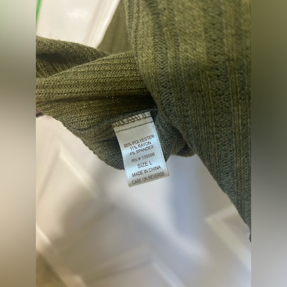 2/$20 Off the shoulder Woman’s Green Dress - Picture 2 of 4